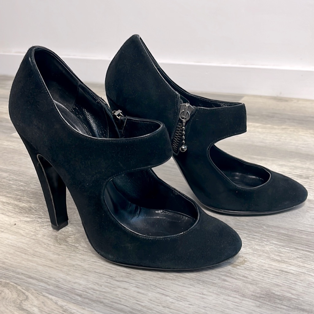 Scorah Patullo X Marios Schwab Italian Suede Pumps